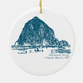 Ornement de Noël de roche de meule de foin (Dos)