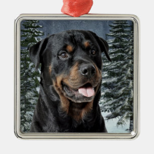 Ornement de Noël de rottweiler