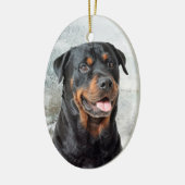 Ornement de Noël de rottweiler (Gauche)