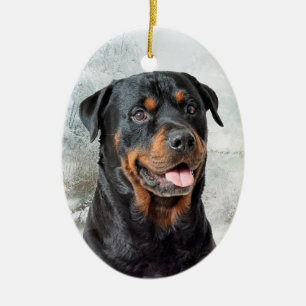 Ornement de Noël de rottweiler
