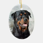 Ornement de Noël de rottweiler (Dos)