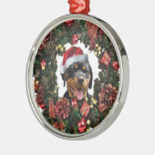 Ornement de Noël de rottweiler (Gauche)