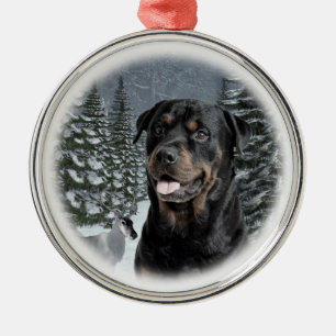 Ornement de Noël de rottweiler