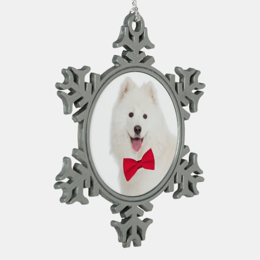 Ornement de Noël de Samoyed (Gauche)