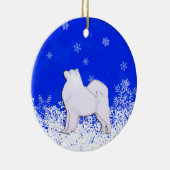 Ornement de Noël de Samoyed (Droite)