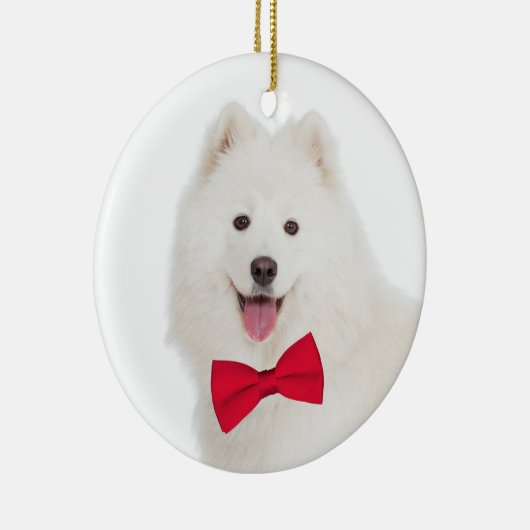 Ornement de Noël de Samoyed (Droite)