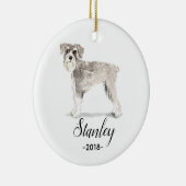 Ornement de Noël de Schnauzer (Droite)