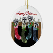 Ornement de Noël de Schnauzer (Droite)