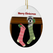 Ornement de Noël de Schnauzer (Droite)