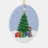 Ornement de Noël de Schnauzer miniature (Droite)