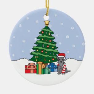 Ornement de Noël de Schnauzer miniature