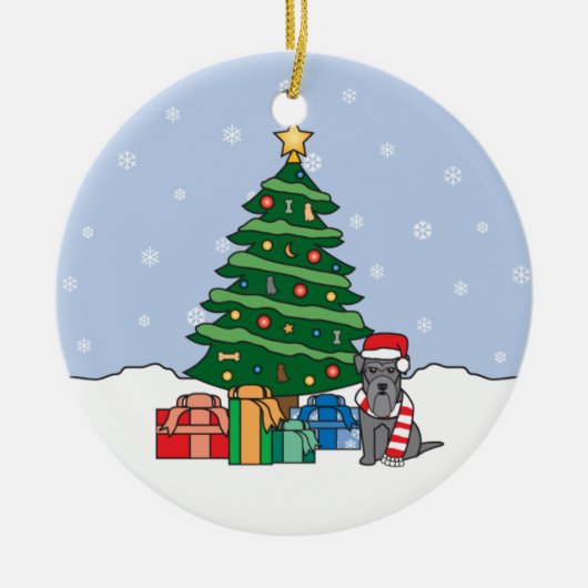 Ornement de Noël de Schnauzer miniature (Devant)