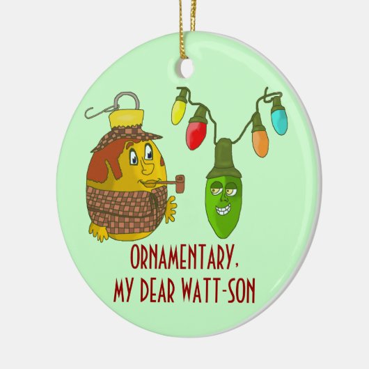 Ornement de Noël de Sherlock Holmes (Gauche)