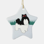 Ornement de Noël de Shih Tzu (Droite)