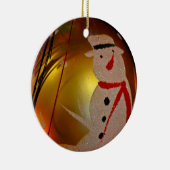 Ornement de Noël de Snowman givrée (Droite)