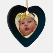 Ornement de Noël de souvenir de la photo du bébé (Droite)