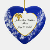 Ornement de Noël de souvenir de la photo du bébé (Dos)