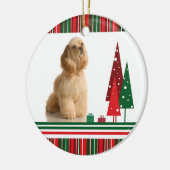 Ornement de Noël de Spanial de cocker (Gauche)