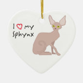 Ornement de Noël de Sphynx (Devant)