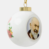Ornement de Noël de St.Padre Pio (Gauche)