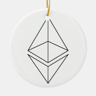 Ornement de Noël de symbole de logo d'Ethereum Et