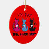 Ornement de Noël de technologie de VÉTÉRINAIRE (Droite)