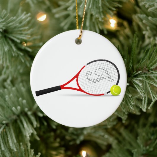 Ornement de Noël de tennis (Arbre)