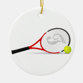 Ornement de Noël de tennis (Devant)