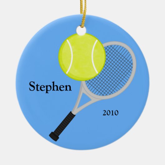 Ornement de Noël de tennis (Devant)