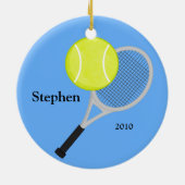 Ornement de Noël de tennis (Dos)