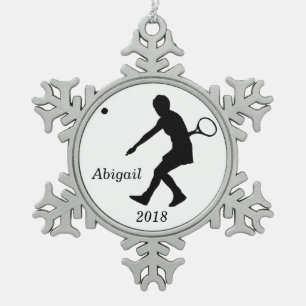 Ornement de Noël de Tennis de Flocon de Neige pers