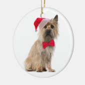 Ornement de Noël de Terrier de cairn (Gauche)