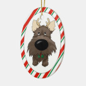 Ornement de Noël de Terrier de cairn (Gauche)