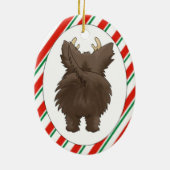 Ornement de Noël de Terrier de cairn (Dos)
