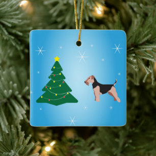 Ornement de Noël de Terrier gallois