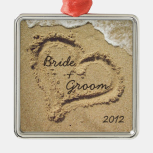 Ornement de Noël de thème de plage premier