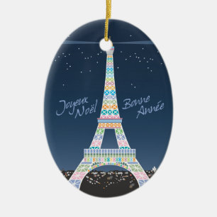 Ornement de Noël de Tour Eiffel