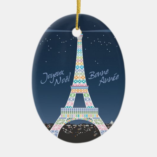 Ornement de Noël de Tour Eiffel (Devant)