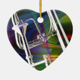 Ornement de Noël de trombone de glissière VOUS