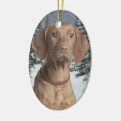 Ornement de Noël de Vizsla (Gauche)