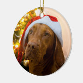 Ornement de Noël de Vizsla (chariot) (Gauche)