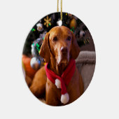 Ornement de Noël de Vizsla (Henry) (Droite)