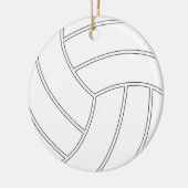 Ornement de Noël de volley-ball personnalisable (Gauche)