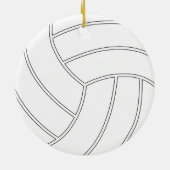 Ornement de Noël de volley-ball personnalisable (Dos)