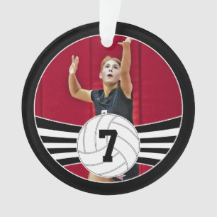 Ornement de Noël de volley-ball personnalisé