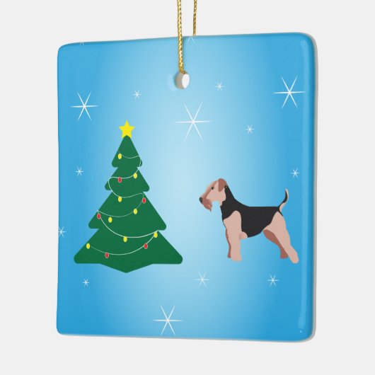 Ornement de Noël de Welsh Terrier (Gauche)