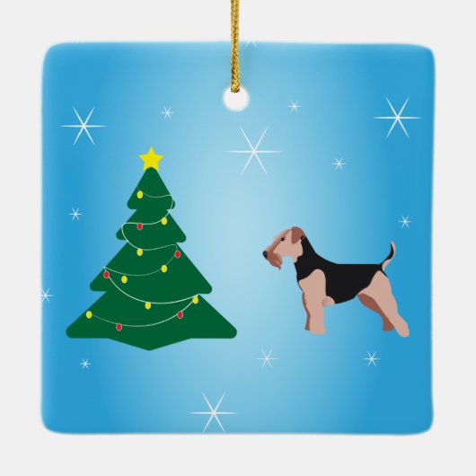 Ornement de Noël de Welsh Terrier (Dos)