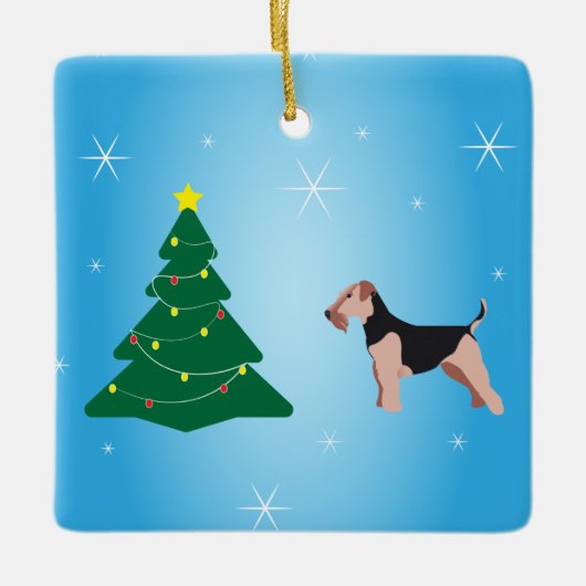 Ornement de Noël de Welsh Terrier (Devant)