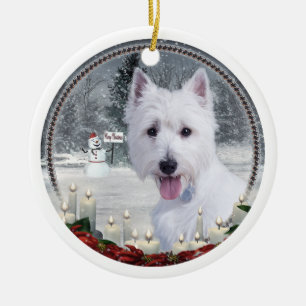 Ornement de Noël de Westie