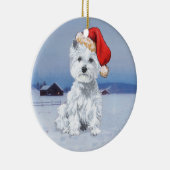 Ornement de Noël de Westies (Droite)